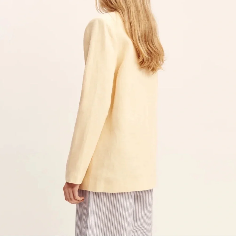Posse Rio Linen Shift Jacket Dusty Citron Size Large